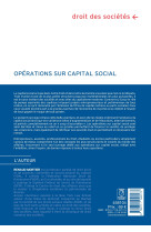 Opérations sur capital social