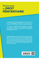 Dictionnaire de droit pénitentiaire