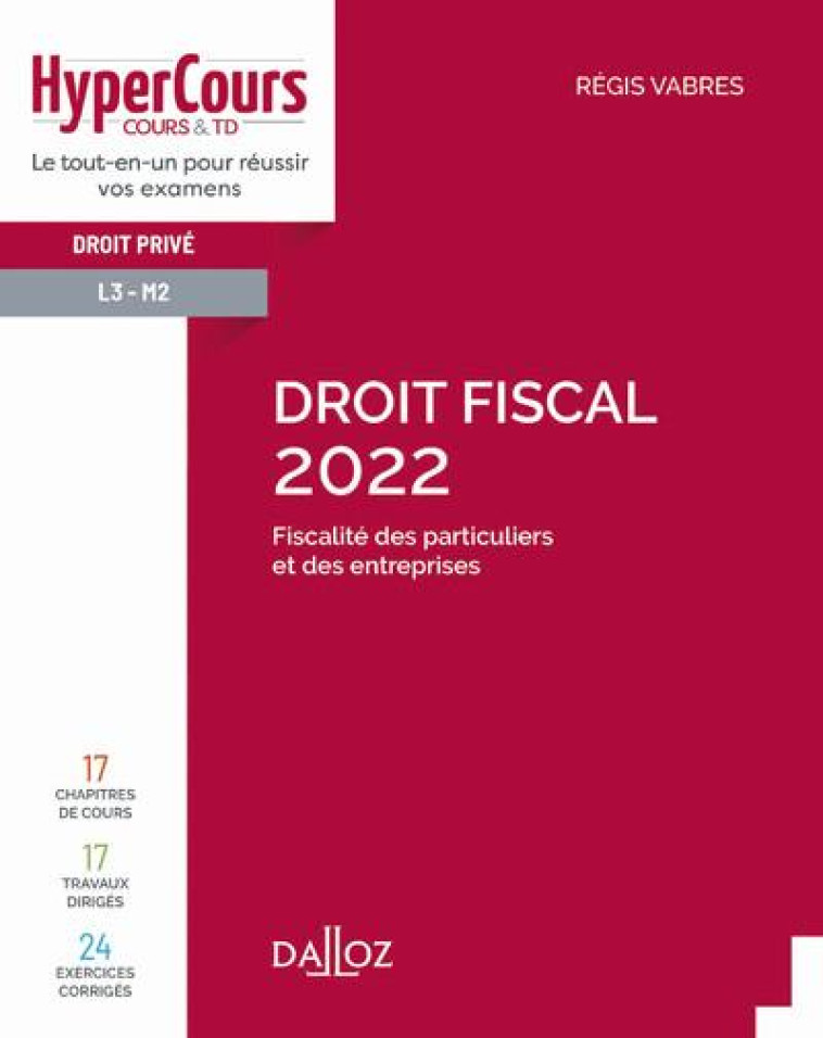 DROIT FISCAL 2022 2ED - VABRES REGIS - DALLOZ