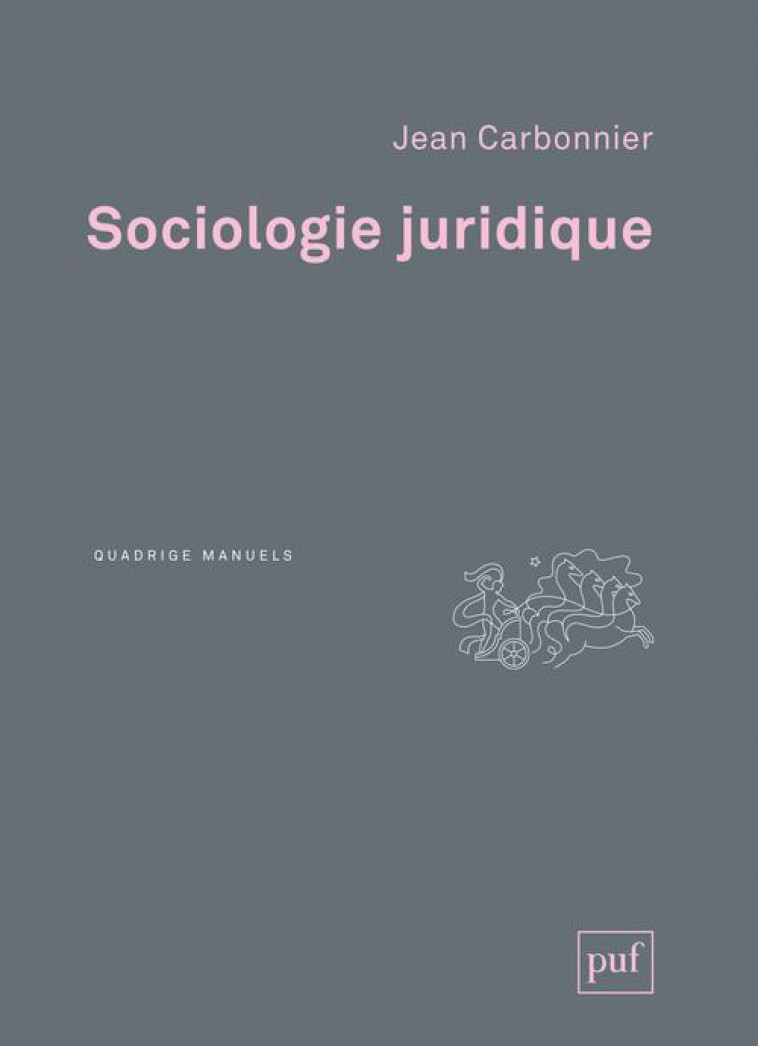 SOCIOLOGIE JURIDIQUE - CARBONNIER JEAN - PUF
