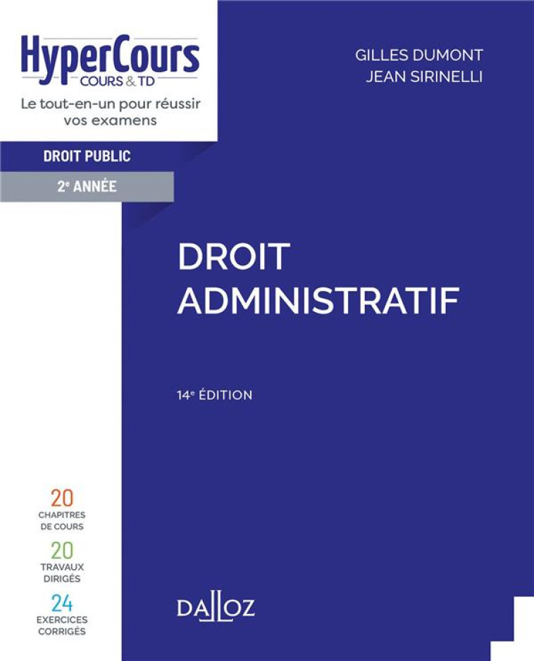 DROIT ADMINISTRATIF. 14E ED. - LOMBARD/DUMONT - DALLOZ