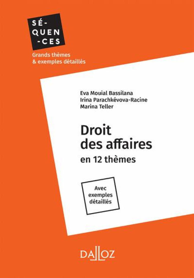 DROIT DES AFFAIRES - MOUIAL BASSILANA - DALLOZ