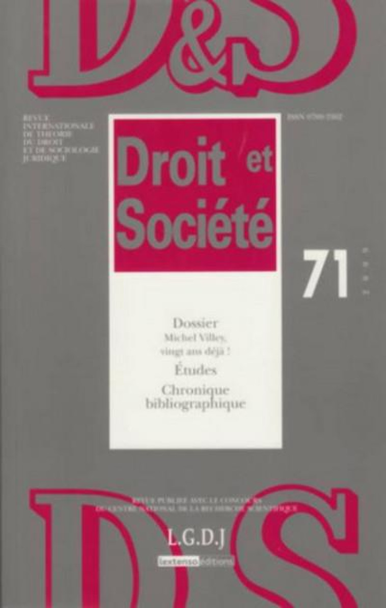 DROIT ET SOCI?T? - ANDR?-JEAN ARNAUD - LGDJ