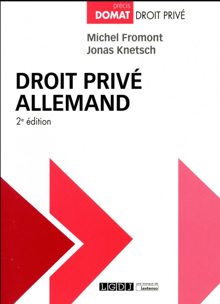 DROIT PRIVE ALLEMAND 2EME EDITION - KNETSCH/FROMONT - LGDJ