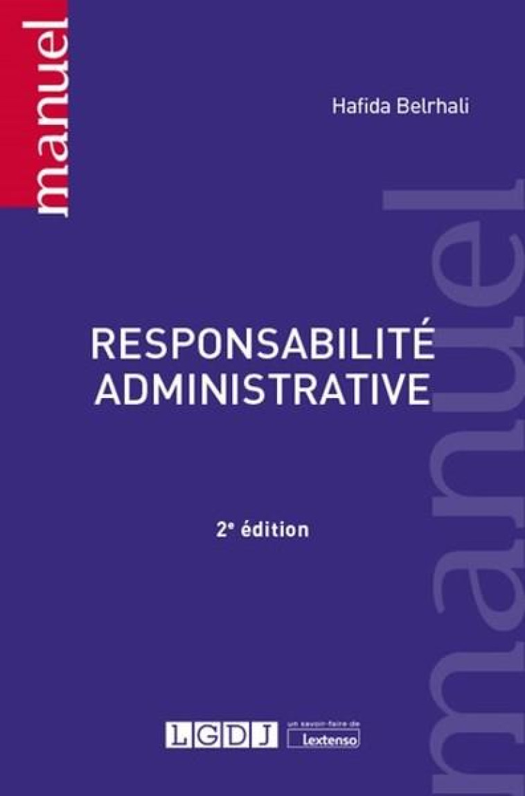 RESPONSABILITE ADMINISTRATIVE - BELRHALI HAFIDA - LGDJ