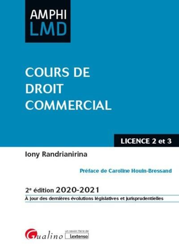 COURS DE DROIT COMMERCIAL - RANDRIANIRINA IONY - GUALINO