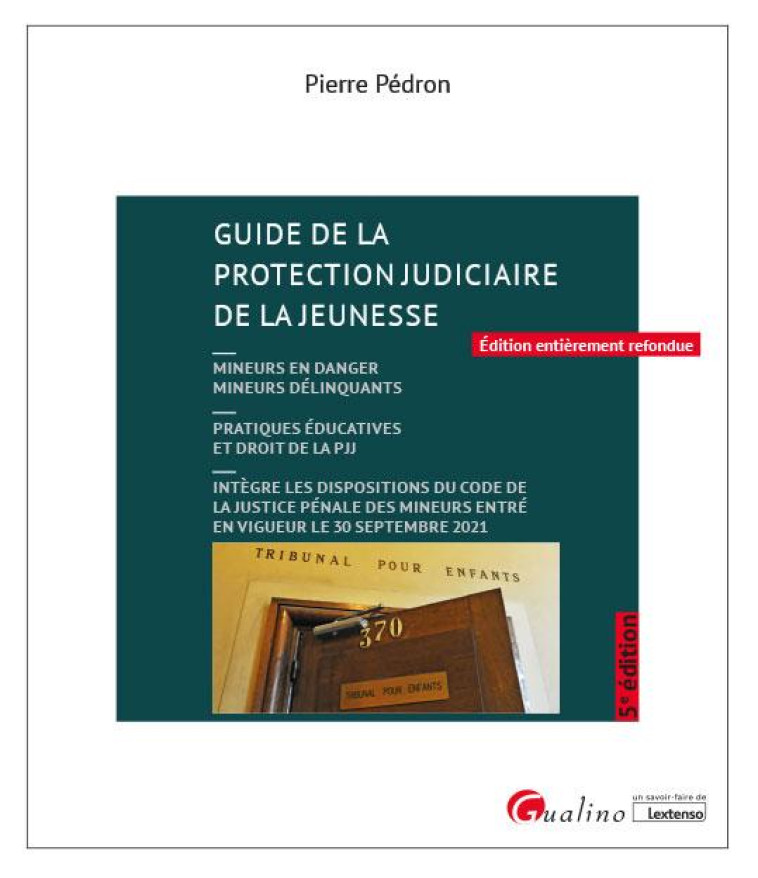 GUIDE DE LA PROTECTION JUDICIAIRE DE LA JEUNESSE - MINEURS EN DANGER  MINEURS DELINQUANTS  PRATIQU - PEDRON PIERRE - GUALINO