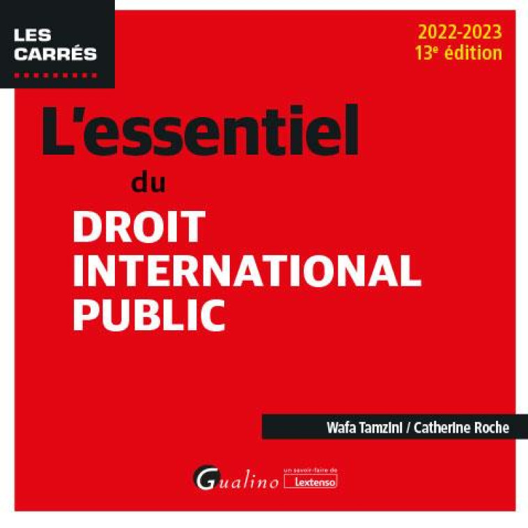 L'ESSENTIEL DU DROIT INTERNATIONAL PUBLIC - ROCHE/TAMZINI - GUALINO