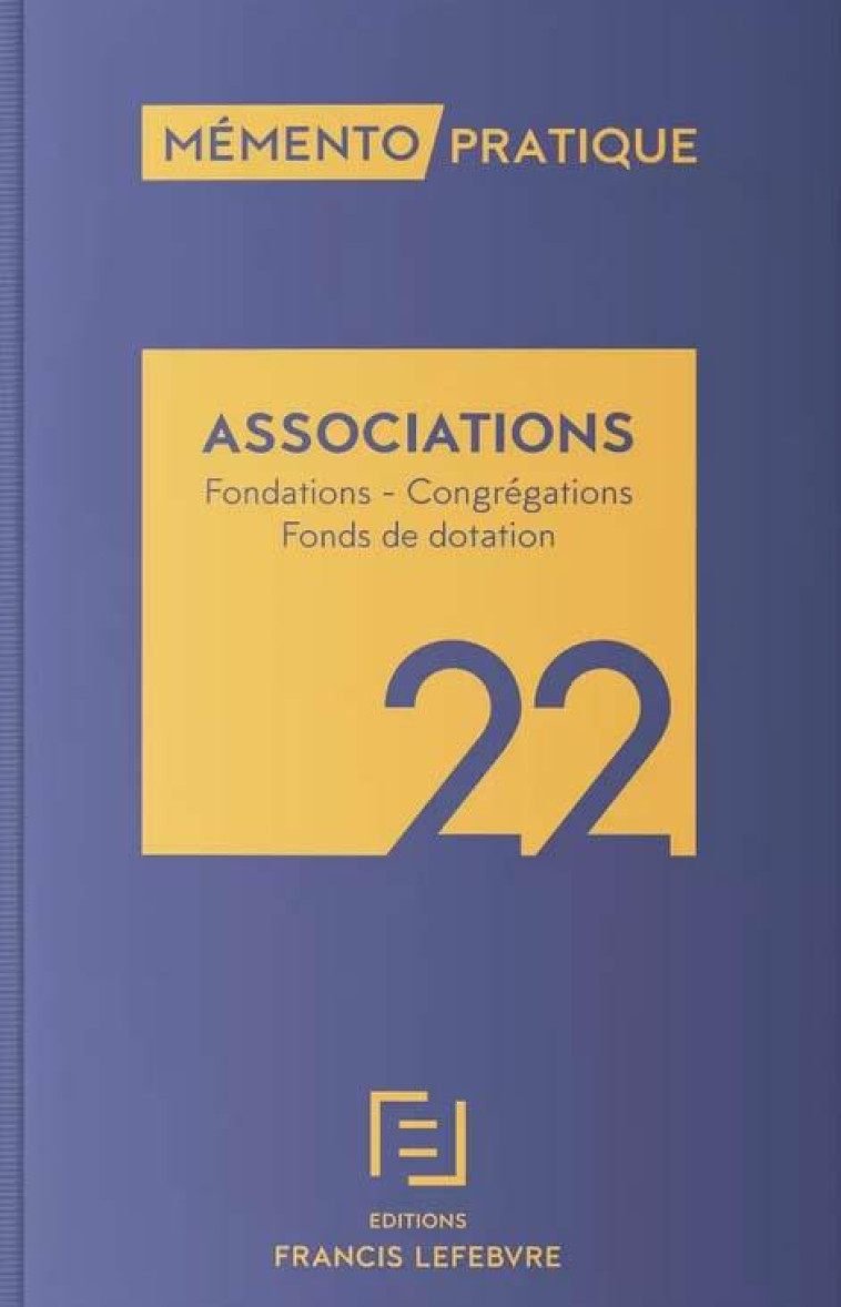 ASSOCIATIONS 22 - FONDATIONS, CONGREGATIONS, FONDS DE DOTATION - COLLECTIF - NC