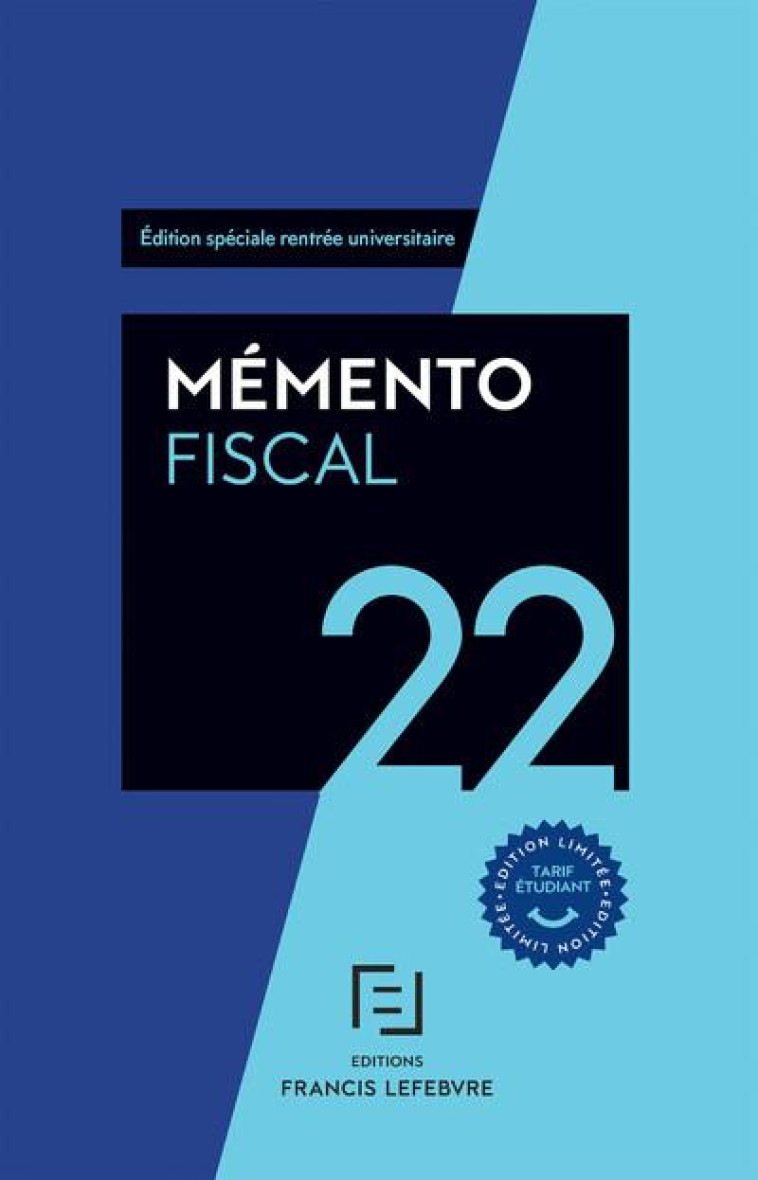 MEMENTO FISCAL 2022 - ETUDIANTS - COLLECTIF - LEFEBVRE