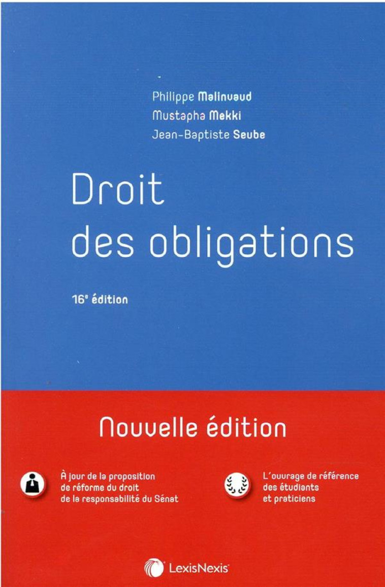 DROIT DES OBLIGATIONS - MALINVAUD/MEKKI - Lexis Nexis/Litec