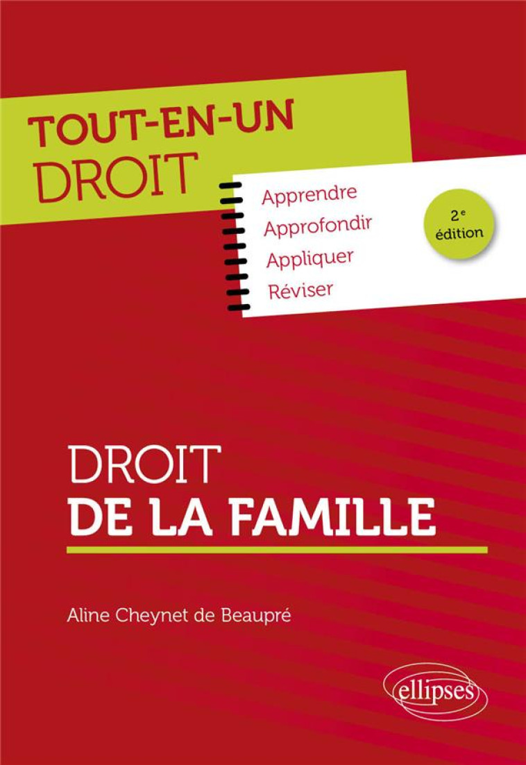 DROIT DE LA FAMILLE - EDITION 2022 - CHEYNET DE BEAUPRE A - ELLIPSES MARKET