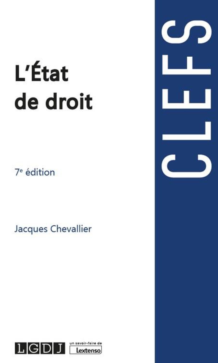 L-ETAT DE DROIT - CHEVALLIER JACQUES - LGDJ