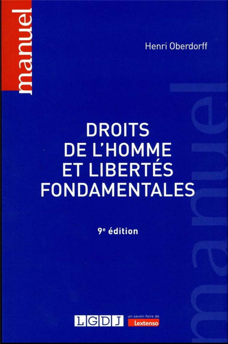DROITS DE L-HOMME ET LIBERTES FONDAMENTALES - OBERDORFF HENRI - LGDJ