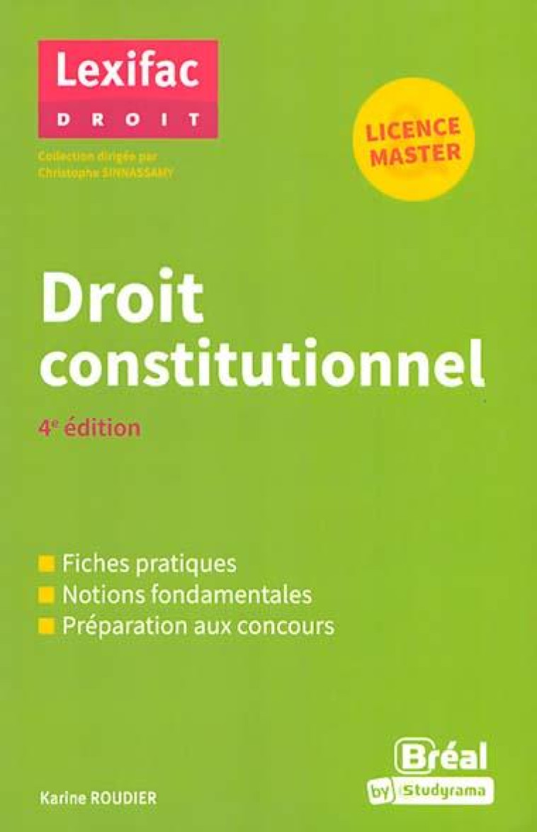 LEXIFAC DROIT - DROIT CONSTITUTIONNEL - ROUDIER KARINE - BREAL