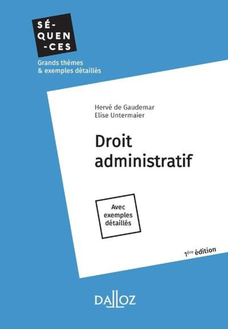 DROIT ADMINISTRATIF - GAUDEMAR - DALLOZ