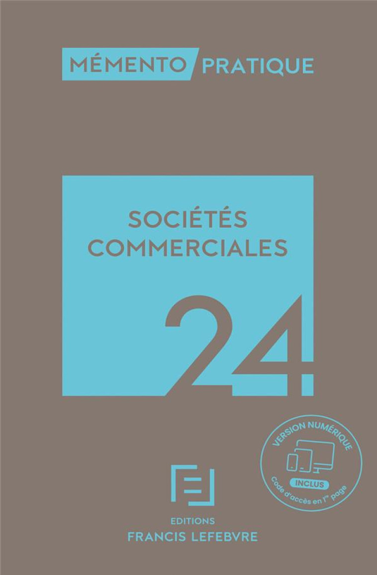 SOCIETES COMMERCIALES 2024 - REDACTION FRANCIS LE - LEFEBVRE