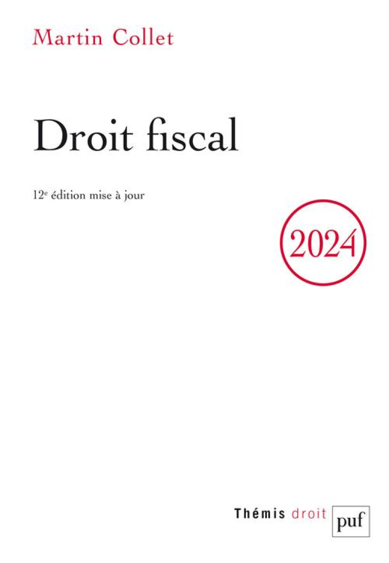 DROIT FISCAL - COLLET MARTIN - PUF