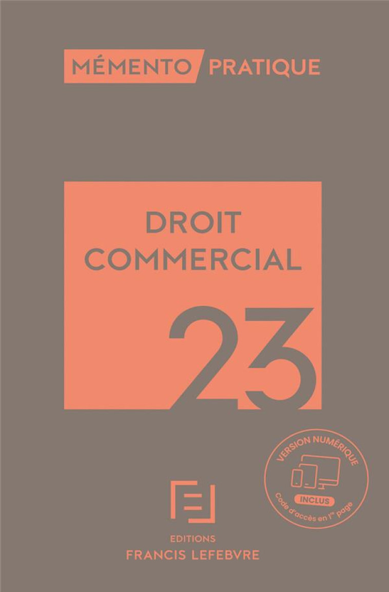 DROIT COMMERCIAL 2023 - COLLECTIF - LEFEBVRE