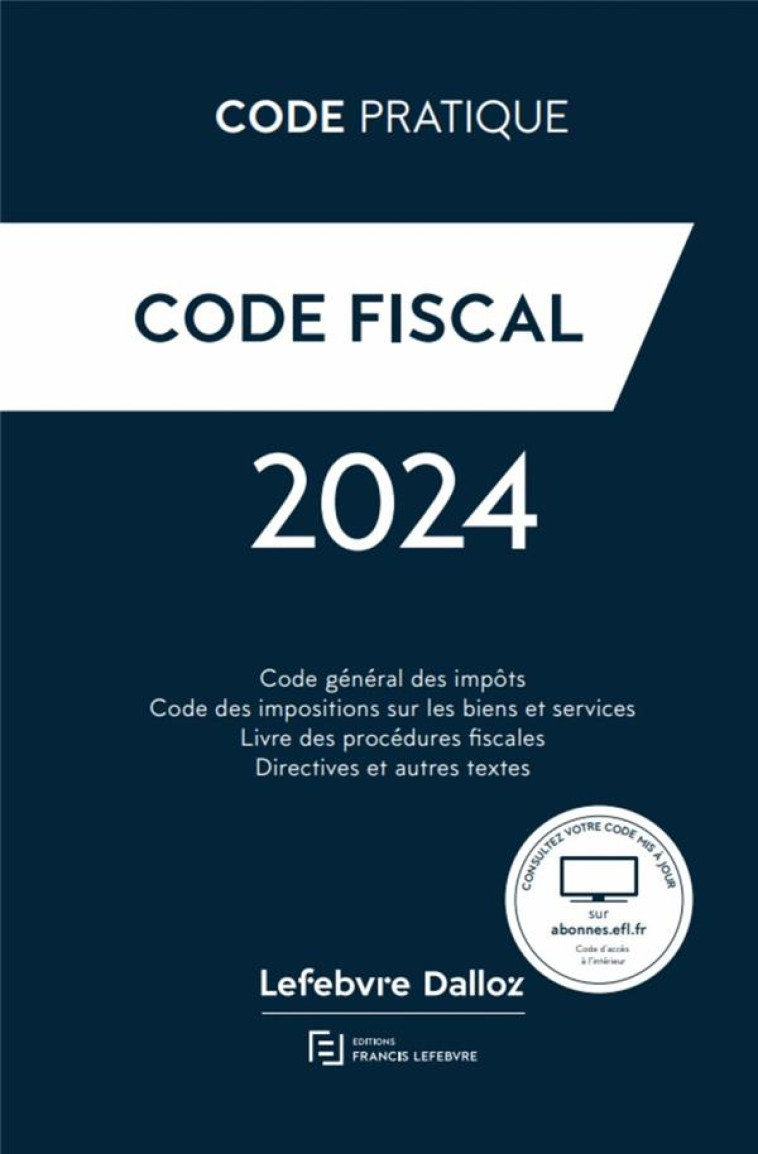 CODE FISCAL 2024 - REDACTION FRANCIS LE - LEFEBVRE