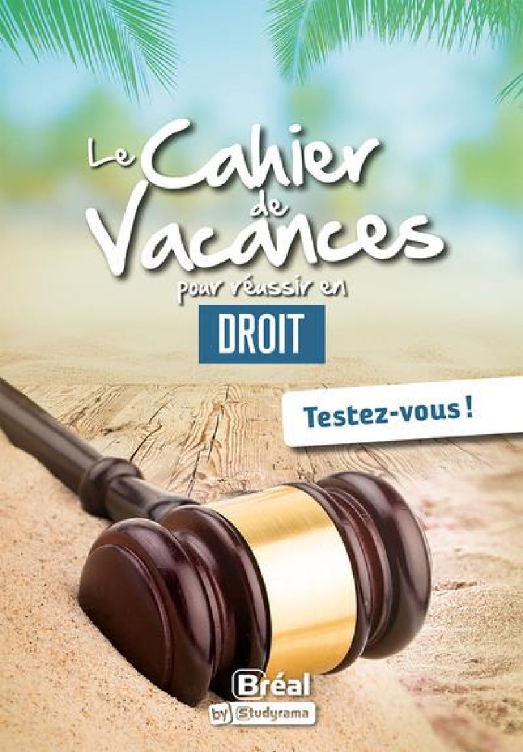 LE CAHIER DE VACANCES POUR REUSSIR EN DROIT - TESTEZ-VOUS ! - PIETTE/PATAILLOT - BREAL