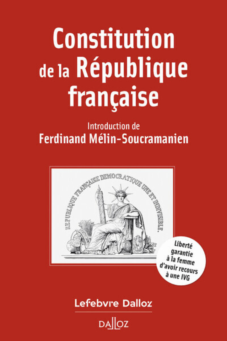 Constitution de la République française. 22e éd. - Mélin-Soucramanien Ferdinand - DALLOZ