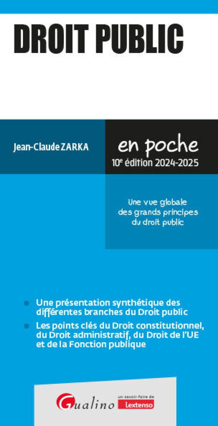 Droit public - Zarka Jean-Claude - GUALINO