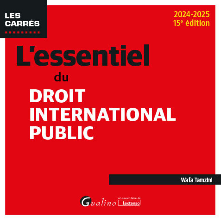 L'essentiel du droit international public - Wafa Tamzini , Tamzini Wafa - GUALINO