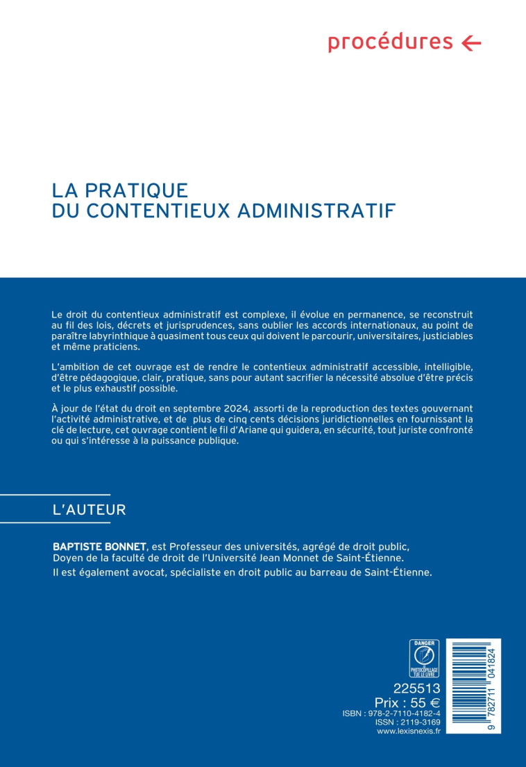 La pratique du contentieux administratif - Bonnet Baptiste, Bonnet Baptiste - LEXISNEXIS