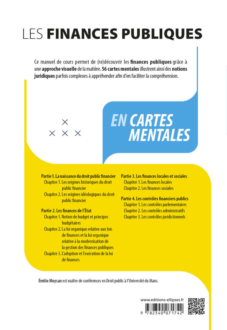 LES FINANCES PUBLIQUES EN CARTES MENTALES - MOYSAN EMILIE - ELLIPSES