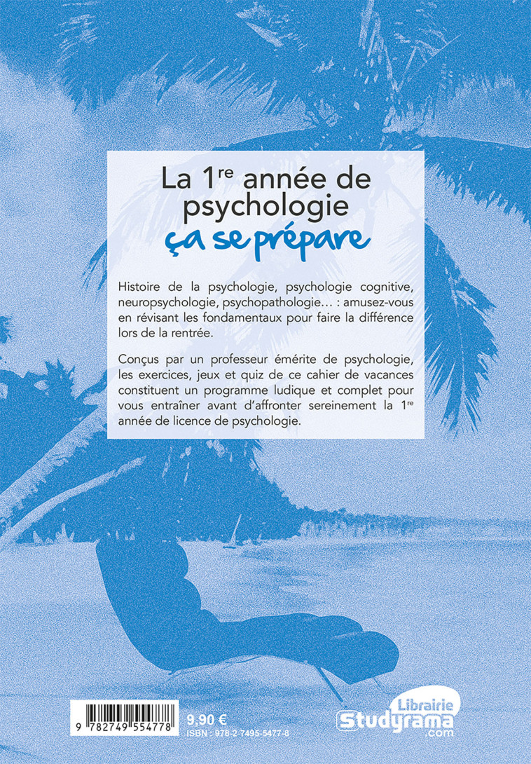 Le cahier de vacances pour réussir en psycho - PIERRE BENEDETTO - BREAL